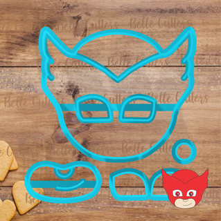 pjmasks red cutter cutterfondant fondant cookie biscuit 3d print model - Mito3D