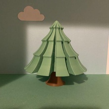 pla-mobil small evergreen tree game playmobil christmas nature toy plant 3d print model - Mito3D