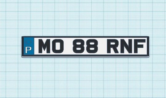 placa Einschreibung mo88 Miguel olivira motogp 3d print model - Mito3D