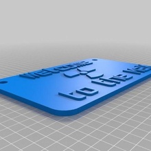 placa max özelleştirilmiş işaretler_logları 3d print model - Mito3D