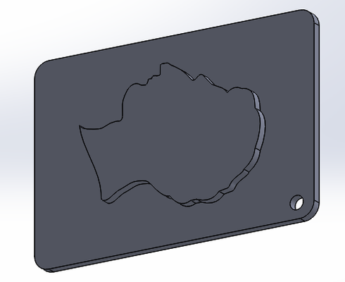 placa perfil maresciallo zucchero 3d print model - Mito3D