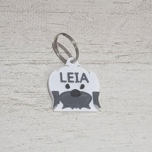 placa perro shitzu etiqueta animales animais estimação identificação gato pequeno chaveiro shih tzu 3d print model - Mito3D