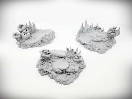 peste affleurement paquet pays dynamique collines extraterrestre terrain terrainify rpg donjons Dragons wargaming aos fantaisie table dispersion modèle miniature 3d print model - Mito3D