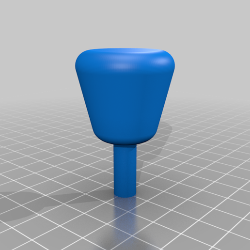 plain handle knob knobs decor 3D print model - Mito3D