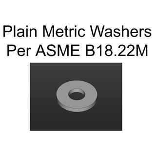 plain metric washers washers metric plain flat  3d print model - Mito3D