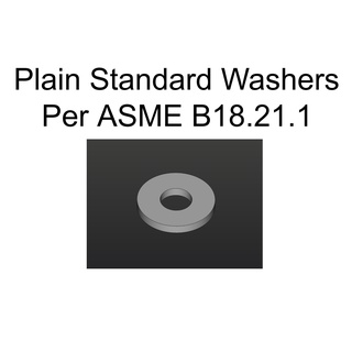 llanura estándar lavadoras plano 3d print model - Mito3D