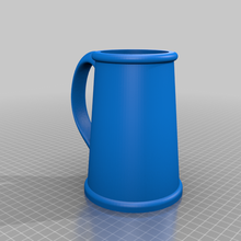 plain tankard curve handle coozie kitchen dining 3d print model - Mito3D