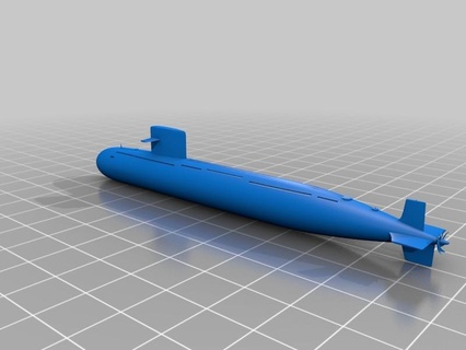 plan tipo 093 submarino OTAN nombre clave shang China Armada vehiculos 3d print model - Mito3D