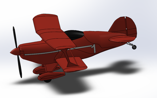 Flugzeug 3d print model - Mito3D