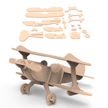 avião jogo voo fã o ar de madeira do veículo kit 3d print model - Mito3D
