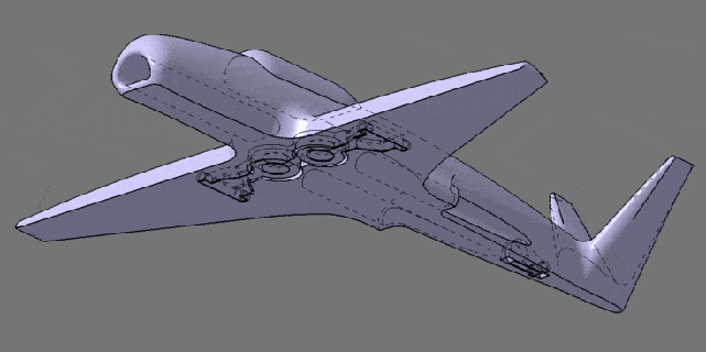 aereo retrattile atterraggio Ingranaggio Stampa posto gioco 3d print model - Mito3D