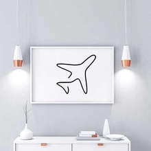 plane art plan travel wallart deco 3d print model - Mito3D