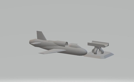 plane base Art plan 3d print model - Mito3D