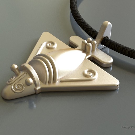 plane quimbaya joya - necklace prehistory 3D print model - Mito3D