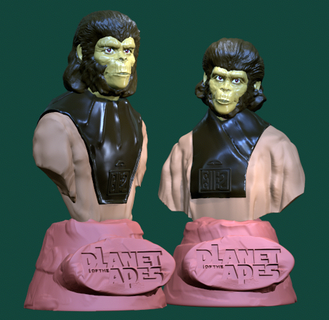 planeta apes cornelius bustos macacos Cornelius clássico filmes 3d print model - Mito3D