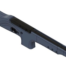 planeta macacos batedor rifle ruger 10 22 chassis 3d print model - Mito3D