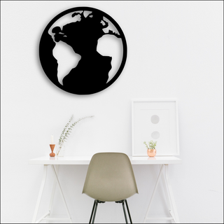 planet earth wall decoration planet land world table decoration wall  3d print model - Mito3D