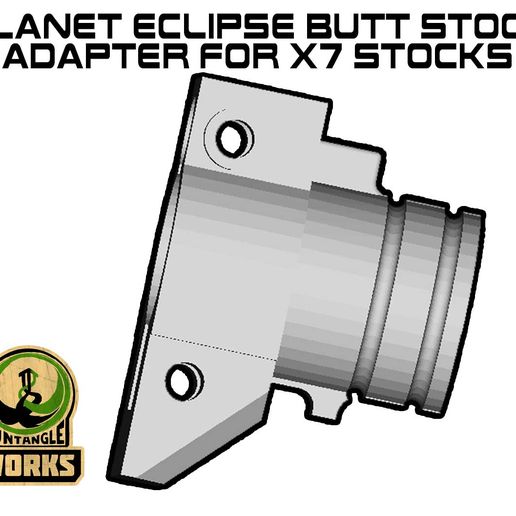 planet eclipse butt stock adapter tippmann x7 buttstocks paintball magfed etha ego geo emg100 3D print model - Mito3D