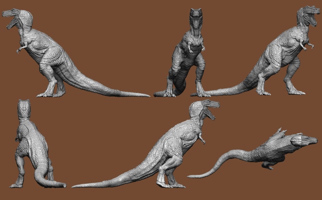 planeta of dinosaurios t rex allosaurus arte godzilla dinosaurio busto monstruo continuar zilla kaiju raptor tirano saurio rex 3d print model - Mito3D