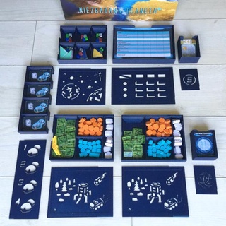 planeta desconhecido organizadores borda jogos organizador inserir cartão bandeja Recursos símbolo 3d print model - Mito3D
