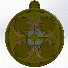 planetário de colarinho jóias steampunk elegante colar sistema mudançasmecanismo engrenagem 3d print model - Mito3D