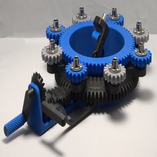 planétaire équipement menorah v2 Hanoucca Hanoukka engrenages mécanique jouets 3d print model - Mito3D