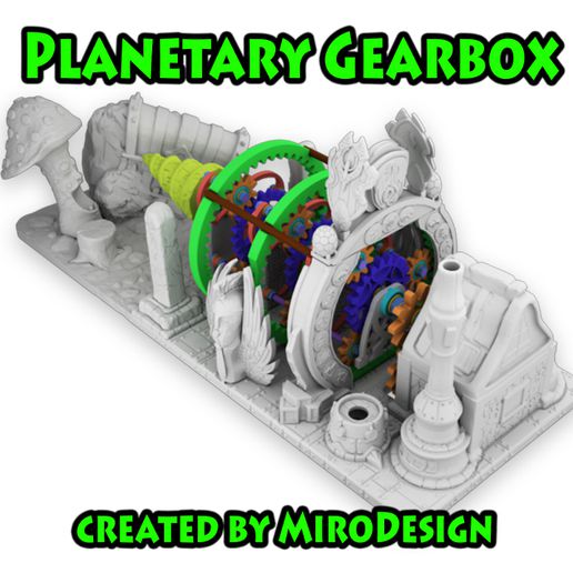 planetário caixa velocidade jogos 3D print model - Mito3D