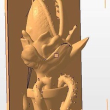 plant-eater book end home household 3d print model - Mito3D