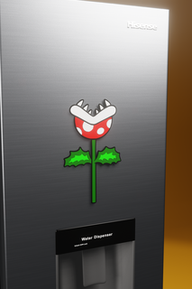 plant - mario bros refrigerator magnets nintendo switch fridge world decoration kitchen magnet 3d print model - Mito3D