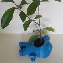 planta de comer el hombre casa figura las macetas los plantadores la olla plantas maceta 3d print model - Mito3D