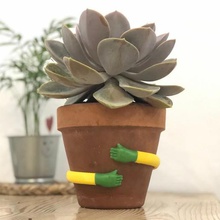 plant hugger art hug toy flowerpot pot polymakerchallenge 3d print model - Mito3D