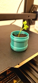 plant pot plantpot plans bootle kitchen seed cultivation kg2000 anycubic filament printer viral flexi 3d print model - Mito3D