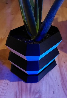plante pot angles 3d print model - Mito3D
