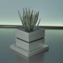 Pflanze Topf Halter Unterstützung 27 Blatt Kaktus Natur Flora Blume gestalten abstrakt Schüssel Vase saftig Haushaltswaren Geschirr Allgemeines Dekor botanisch Gartenarbeit Grün Haus 3d print model - Mito3D