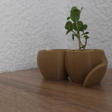 plant pot reservoir home flowerpot hydroponics lifehack3d 3d print model - Mito3D