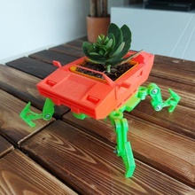 plant pot robot lamborghini toy flower 3d print model - Mito3D
