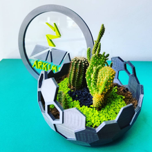 planta maceta terrario 2 arquitectura juguete flor 3d print model - Mito3D