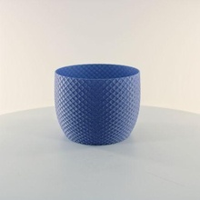 plantar Panela onda textura vaso modo cacto plantador interior slimprint 3d print model - Mito3D