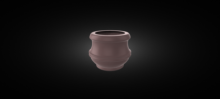 planter square urn 3d printing stl 3d print model - Mito3D