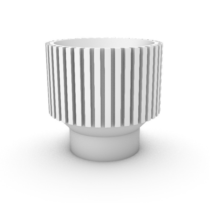 planter 02 flowerpot 3D print model - Mito3D