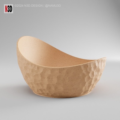 planteur 2061 bonbons bol voronoi accueil maison vase vases mode vasemode pot décor décoration facile to impression 3d print model - Mito3D