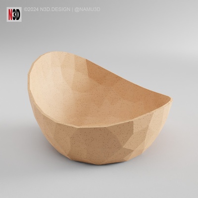 fioriera 2061 c caramella ciotola poli casa vaso vasi modalità vasemode pentola arredamento decorazione facile to stampa 3d print model - Mito3D