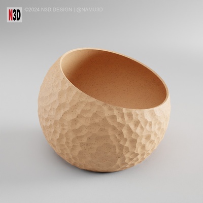 fioriera 2062 b sfera voronoi casa vaso vasi modalità vasemode pentola arredamento decorazione facile to stampa 3d print model - Mito3D