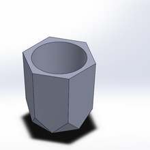 Pflanzkübel Beton - 028 b home Pflanzer Halter 3d print model - Mito3D
