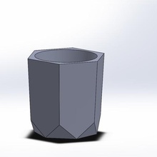planter concrete - 028 c home holder 3d print model - Mito3D