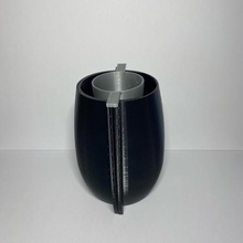 planter mold face architecture plant pot mould 3d print model - Mito3D