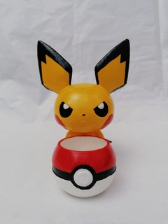 planteur pichu pot Pokémon Pikachu fleur pots 3d print model - Mito3D