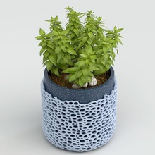 Pflanzkübel Topf verschiedene Pflanzer pot Dekor pflanze 3d print model - Mito3D