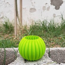 plantador de abóbora espiral vaso a casa plantadeira pote flores 3d print model - Mito3D