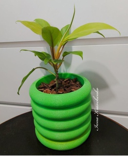 planter round forms plant pot flower grower flowerpot gardener indoor potholder succulent garden cactus 3d print model - Mito3D